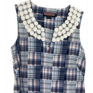 Vineyard Vines Blue Madras Shift Dress